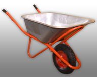 Тачка садово-строительная 1колесо пневм 4,00-8" грузоподъем. 200кг, обьем 100л, ТЕХПРОМ WB5009М1/100