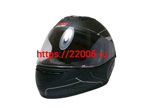 Шлем TVS RACING (Индия) XPOD DULL BLACK SILVER размер XL