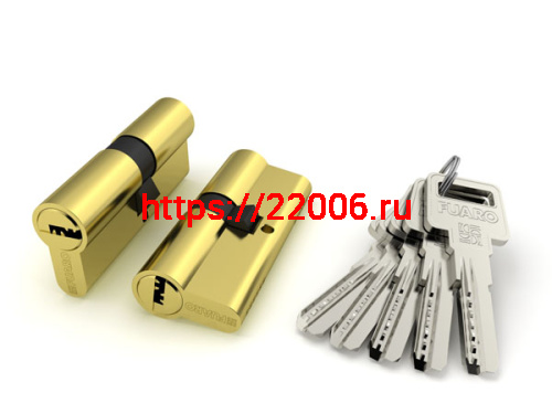 Цилиндровый Fuaro (Фуаро) механизм R600/70 mm (25+10+35) PB латунь 5 кл.