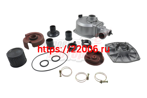 Комплект для мотопомпы (алюм. корпус) 20" (d=50мм) (на вал 19мм) Комплект для мотопомпы (алюм. корпус) 20" (d=50мм) (на вал 19мм)