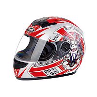 Мотошлем YM-823 красно-серый (XS)