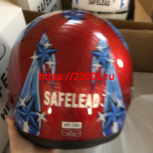 Шлем интеграл "Safelead" HF-150 NEW белый (BG), бургунди (DT), черный (Q30), размер XL фото 5