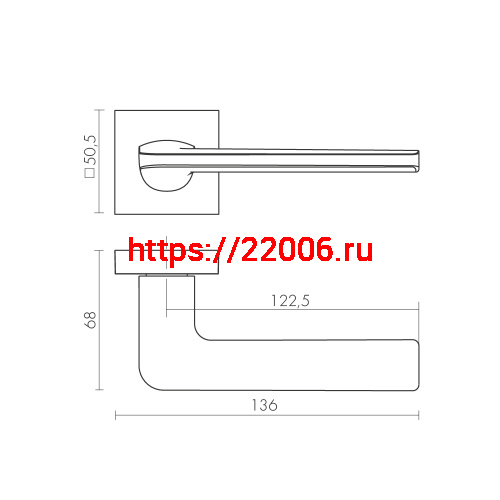 Ручка Fuaro (Фуаро) раздельная K.DM51.FLOW (FLOW DM) SSG-39 сатинированное золото фото 3 Ручка Fuaro (Фуаро) раздельная K.DM51.FLOW (FLOW DM) SSG-39 сатинированное золото фото 3