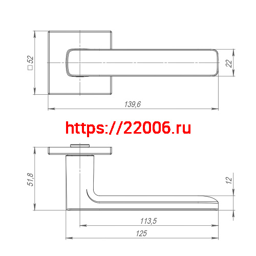 Ручка Punto (Пунто) раздельная K.ARC.Q52.VIVA SN-3 мат.никель фото 3 Ручка Punto (Пунто) раздельная K.ARC.Q52.VIVA SN-3 мат.никель фото 3