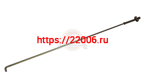 Тяга заднего тормоза Аякс 300/350 задняя в сборе с пружиной и гайкой (980мм)  (S-P59D250)