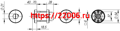 Ручка Fuaro (Фуаро) поворотная BK6.R.DSS304-02 (DSS-02-BK6) INOX 304 фото 2
