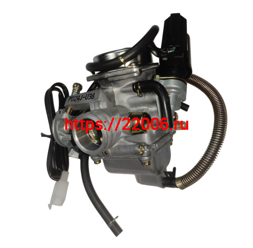 Карбюратор 4х такт. PD24J, GY6-180 (заслонка d22 мм) ATV HAMMER 3 (0301-432124-00-U38-C04)