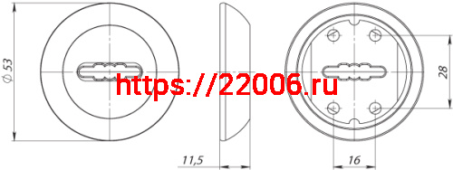 Накладка Fuaro (Фуаро) на сувальдный замок SC.R.RM54 (SC RM) SN/CP-3 матовый никель/хром фото 3