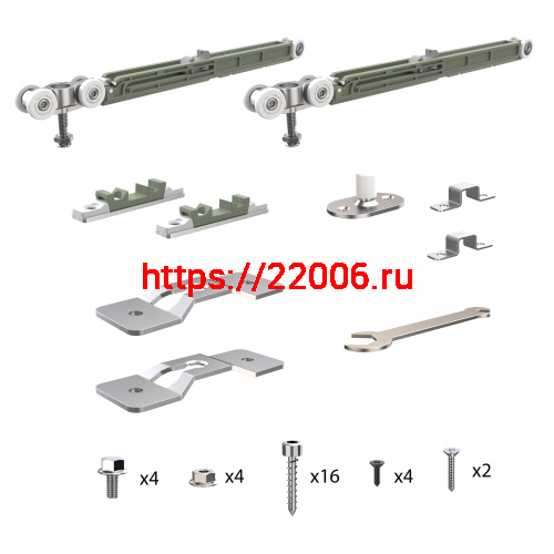 Комплект Armadillo (Армадилло) для раздвижных профильных дверей SLD.Comfort-PRO.SET2.PROF soft close/80 фото 4