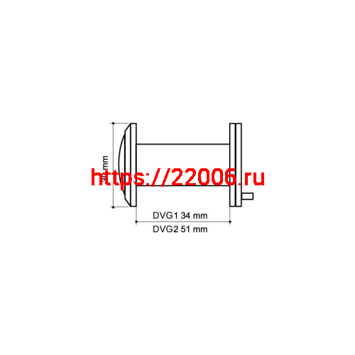 Глазок Armadillo (Армадилло) дверной, оптика стекло DV-PRO 2/85-55/BR (DVG2) CP хром фото 3 Глазок Armadillo (Армадилло) дверной, оптика стекло DV-PRO 2/85-55/BR (DVG2) CP хром фото 3