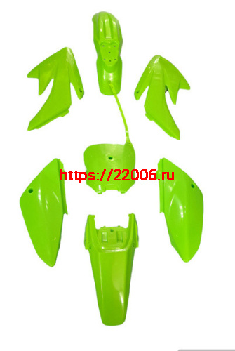 Пластик полный комплект KAYO 140/155 TTR125 new зеленый