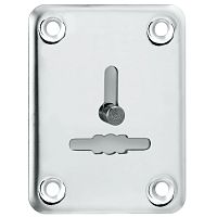 Декоративная Punto (Пунто) накладка ESC081/1-SS (нержавейка) на сув. замок со шторкой (1 шт.) тех.упак.