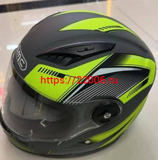 Мотошлем 889 черно-зеленый (L) Мотошлем 889 черно-зеленый (L)