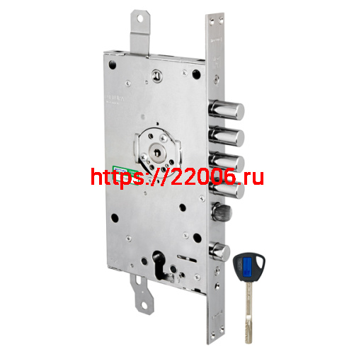Замок Mottura (Моттура) врезной двухсистемный 3D KEY 3D.787-D (правый), ключ 40 мм