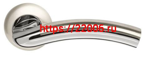 Ручка Armadillo (Армадилло) раздельная R.LD54.Libra27 (Libra LD27) SN/CP-3 матовый никель/хром Ручка Armadillo (Армадилло) раздельная R.LD54.Libra27 (Libra LD27) SN/CP-3 матовый никель/хром