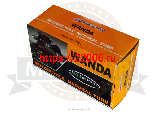 Камера 18" 3.00-18 мотоцикл, бутил (фирм.качество), картон.короб,, вентиль ТR4, WANDA,