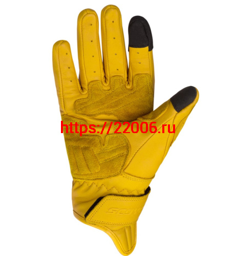 Перчатки SCOYCO (оригинал) MC-154, кожанные желтые, р-р M фото 2 Перчатки SCOYCO (оригинал) MC-154, кожанные желтые, р-р M фото 2