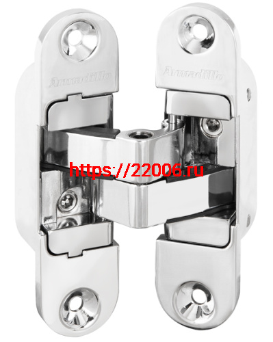 Петля Armadillo (Армадилло) скрытой установки U3D6200L CP левая (Architect 3D-ACH 60) хром 60 кг