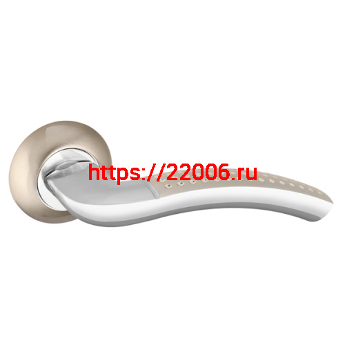 Ручка Punto (Пунто) раздельная R.TL54.LOGICA (LOGICA TL) 130mm SN/CP-3 матовый никель/хром