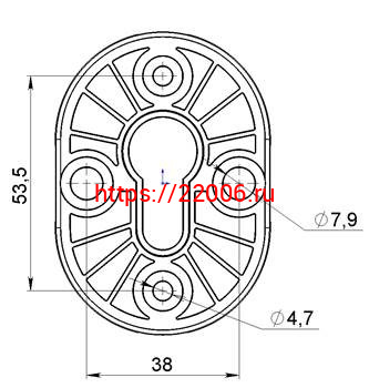 Накладка Fuaro (Фуаро) на цилиндр ESC.C/CRE/OV.12 (ESC-12C) CP хром (2шт. в уп.,отгр. по 1 шт.) фото 3 Накладка Fuaro (Фуаро) на цилиндр ESC.C/CRE/OV.12 (ESC-12C) CP хром (2шт. в уп.,отгр. по 1 шт.) фото 3