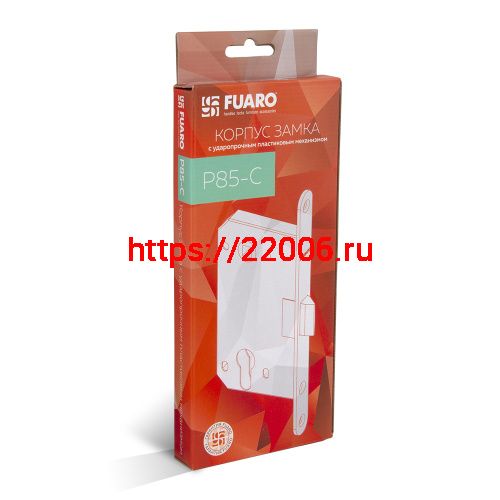 Корпус Fuaro (Фуаро) врезного замка c защёлкой PLASTP85C-50 (P85C-50) SSC сатинированный хром фото 2