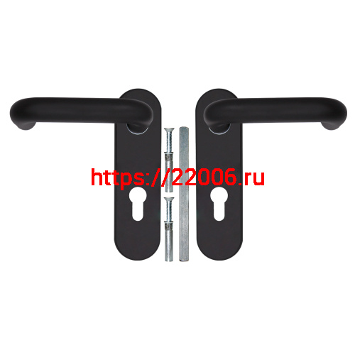 Ручка Fuaro (Фуаро) дверная FP.DH172.0433 NE (DH-0433 NE) (9x130) с пружиной BL-24 черный фото 3 Ручка Fuaro (Фуаро) дверная FP.DH172.0433 NE (DH-0433 NE) (9x130) с пружиной BL-24 черный фото 3