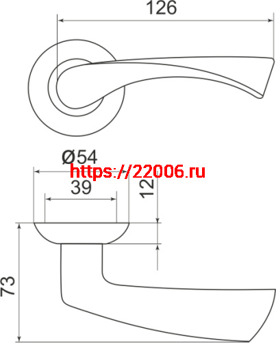 Ручка Armadillo (Армадилло) раздельная Corona LD23-1AB/GP-7 бронза/золото фото 3