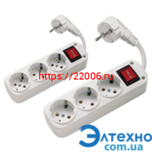 Удлиннитель REXANT 3 гнезда, 3м Удлиннитель REXANT 3 гнезда, 3м