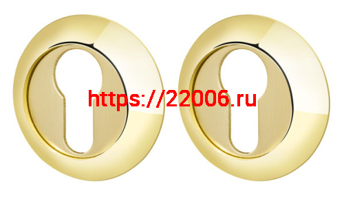 Накладка Armadillo (Армадилло) CYLINDER ET-1GP/SG-5 золото/матовое золото 2шт. Накладка Armadillo (Армадилло) CYLINDER ET-1GP/SG-5 золото/матовое золото 2шт.