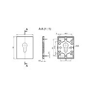 Накладка Fuaro (Фуаро) на цилиндр ESC.C.RL/K.486 (ESC 486-C RL) ABG-6 зелёная бронза (1шт.)