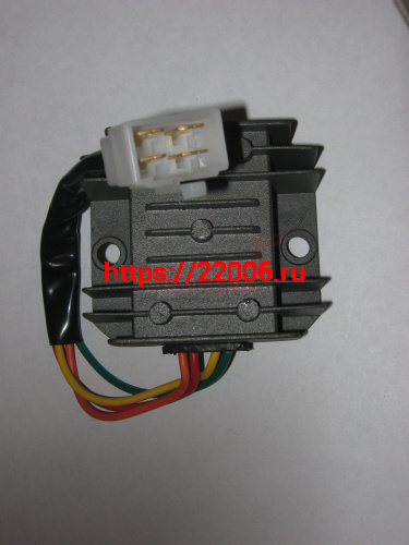 Реле регулятор напряжения (стабилизатор) 4 контакта 150см3, с проводом Реле регулятор напряжения (стабилизатор) 4 контакта 150см3, с проводом