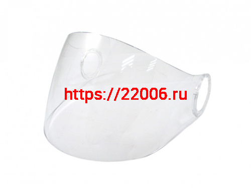 Стекло для мотошлема T-314, 316 прозрачное Стекло для мотошлема T-314, 316 прозрачное