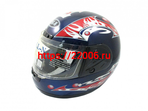 Мотошлем 807 синий Мотошлем 807 синий