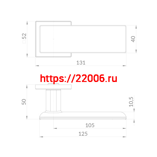 Ручка Punto (Пунто) раздельная K.EST.Q52.OLYMP SSC-16 сатинированный хром фото 2 Ручка Punto (Пунто) раздельная K.EST.Q52.OLYMP SSC-16 сатинированный хром фото 2