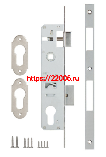 Корпус Kale kilit (Кале килит) узкопрофильного замка с защёлкой 153/P (35 mm) w/b (хром) фото 2 Корпус Kale kilit (Кале килит) узкопрофильного замка с защёлкой 153/P (35 mm) w/b (хром) фото 2