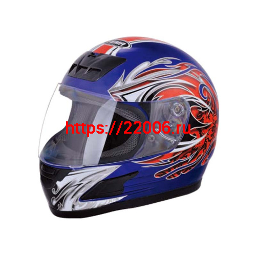 Мотошлем YM-802 синий (М)