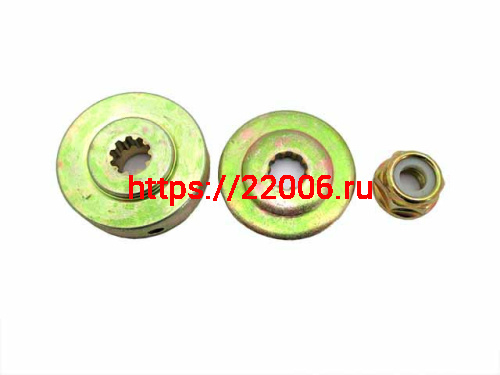 Набор шайб редуктора (2шт.) с гайкой для крепления ножа 26-52сс (10 шлицов) Набор шайб редуктора (2шт.) с гайкой для крепления ножа 26-52сс (10 шлицов)