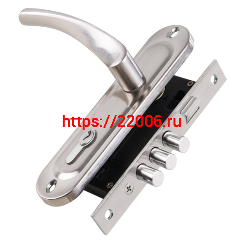 Замок Punto (Пунто) цилиндровый в комплекте с ручкой LOCKSET15.CRONA.4061-3 (KIT P15 4061/3 CRONA) SN мат.никель Замок Punto (Пунто) цилиндровый в комплекте с ручкой LOCKSET15.CRONA.4061-3 (KIT P15 4061/3 CRONA) SN мат.никель