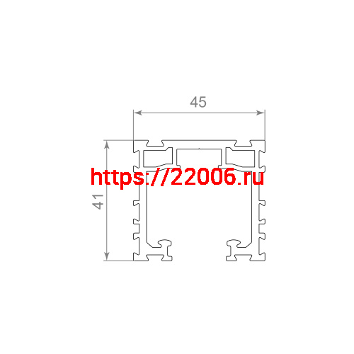 Направляющий Armadillo (Армадилло) трек SLD.Scope 45/41/3000 track (3 м) фото 2 Направляющий Armadillo (Армадилло) трек SLD.Scope 45/41/3000 track (3 м) фото 2