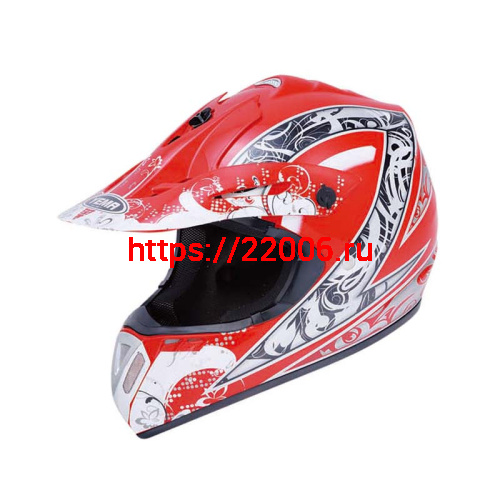 Мотошлем YM-910 красный (S)