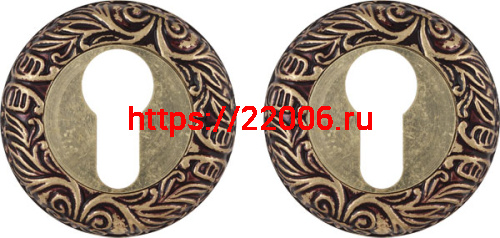 Накладка Fuaro (Фуаро) под цилиндр ET.R.SM58 (ET SM) RB-10 французское золото