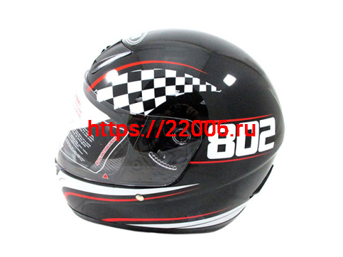 Мотошлем YM-802 черный (L)