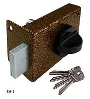 Замок Omega (Омега) накладной цилиндровый ЗН1серебро