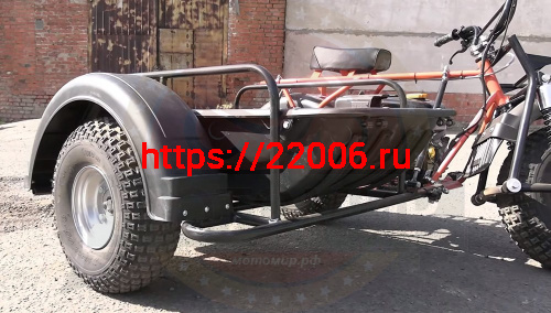 Прицеп боковой для мотоциклов СКАУТ-2F (без корыта) С ПОДВЕСКОЙ (Невозможна регистрация в ГИБДД) фото 3