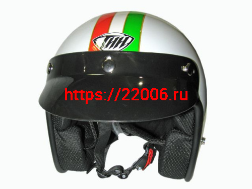 Мотошлем THH T-380 №8 white/green (S)