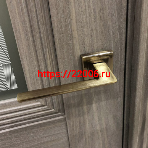 Ручка Punto (Пунто) раздельная K.QL52.BLADE (BLADE QL) ABG-6 зеленая бронза фото 4 Ручка Punto (Пунто) раздельная K.QL52.BLADE (BLADE QL) ABG-6 зеленая бронза фото 4