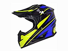 Мотошлем VIRTUE MD-911 Детский Кросс черно-салатово-синий (S)