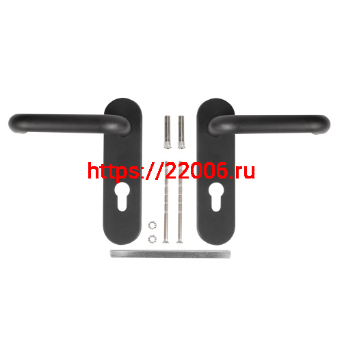 Ручка Fuaro (Фуаро) дверная FP.DH172.0433 NE (B2B) (9x140) с пружиной BL-24 черный фото 2 Ручка Fuaro (Фуаро) дверная FP.DH172.0433 NE (B2B) (9x140) с пружиной BL-24 черный фото 2