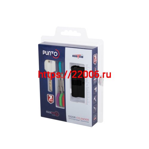 Цилиндровый Punto (Пунто) механизм MaxPro7000Key 52mm (21+10+21) BL черный 7key фото 2