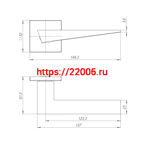 Ручка Ajax (Аякс) раздельная K.JS51.TRIO SSG-39 сатинированное золото фото 3